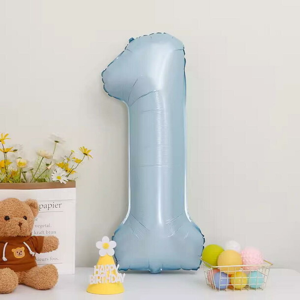 Шар цифра 1 - голубой, артикул F1454350 - 1790 рублей, доставка по городу. Flawery - доставка цветов