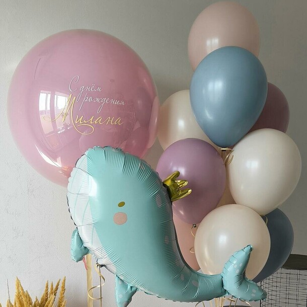 Набор шаров для девочки, артикул F1456952 - 6920 рублей, доставка по городу. Flawery - доставка цветов