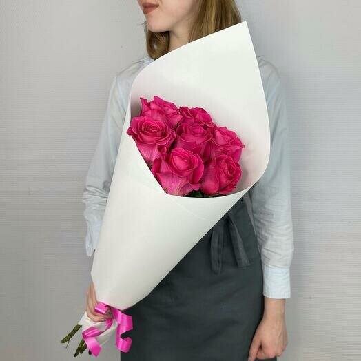 7 роз 50см, артикул F1329909 - 2130 рублей, доставка по городу. Flawery - доставка цветов