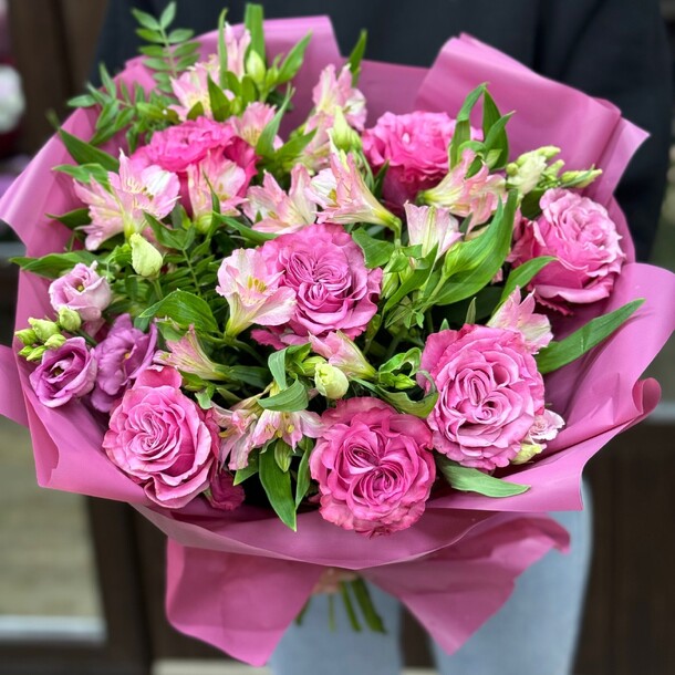 Роза альстромерия, артикул F1274217 - 5850 рублей, доставка по городу. Flawery - доставка цветов