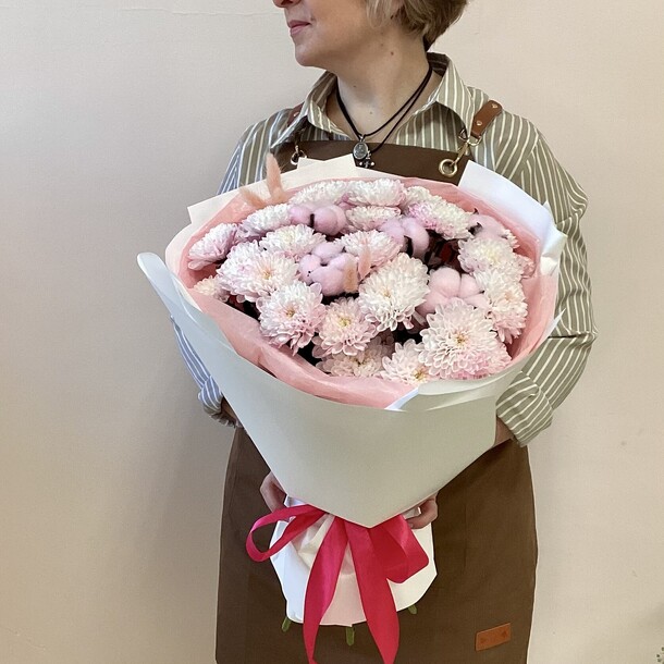 Букет розовый ветерок, артикул F1484724 - 4860 рублей, доставка по городу. Flawery - доставка цветов