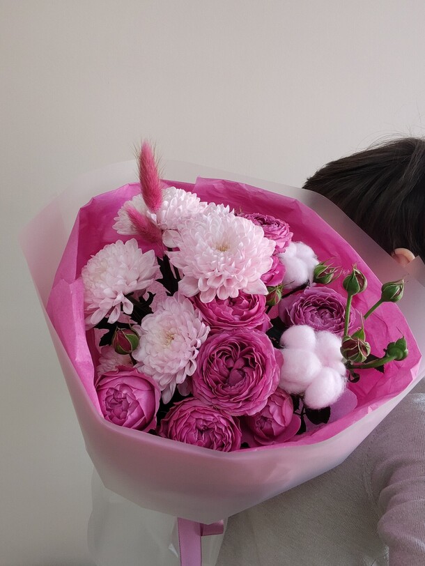 Букет малиновая радость, артикул F1534935 - 3330 рублей, доставка по городу. Flawery - доставка цветов