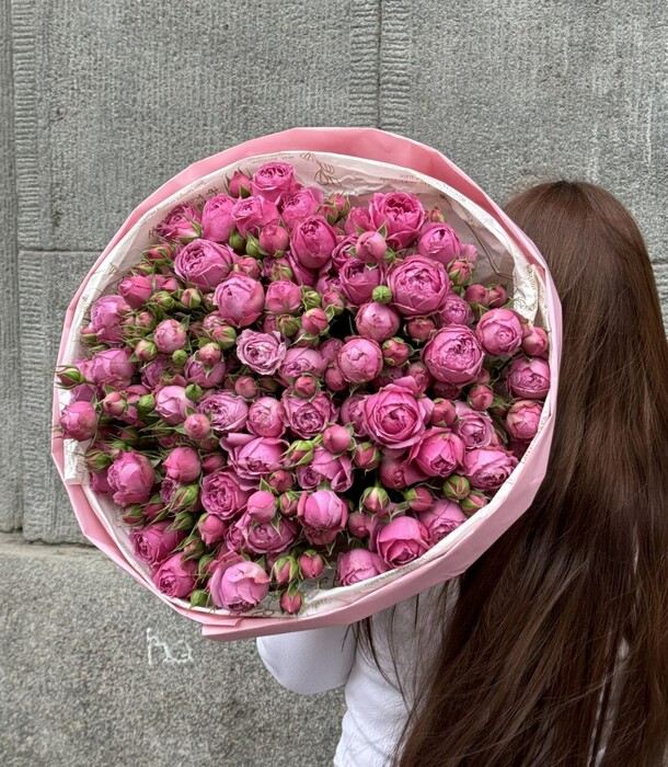 Кустовые пионовидные розы misty bubbles, артикул F1287517 - 9425 рублей, доставка по городу. Flawery - доставка цветов