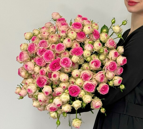 Кустовые розы пионовидные jelato, артикул F1316296 - 8775 рублей, доставка по городу. Flawery - доставка цветов