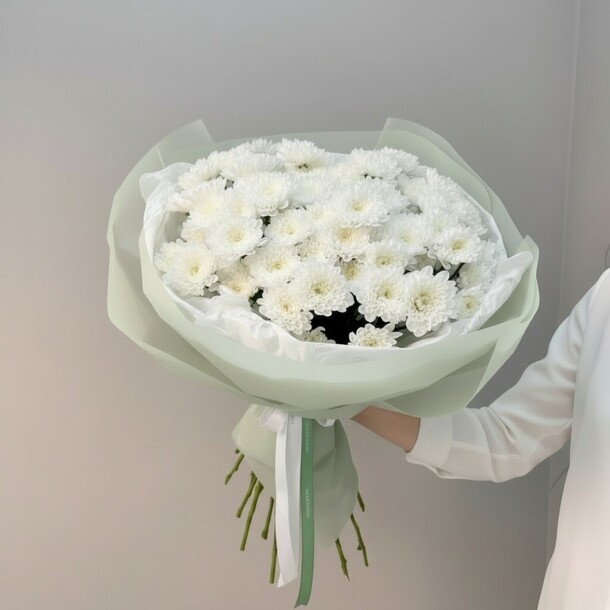 🔥вау букет из 15 хризантем🔥, артикул F1536080 - 6590 рублей, доставка по городу. Flawery - доставка цветов