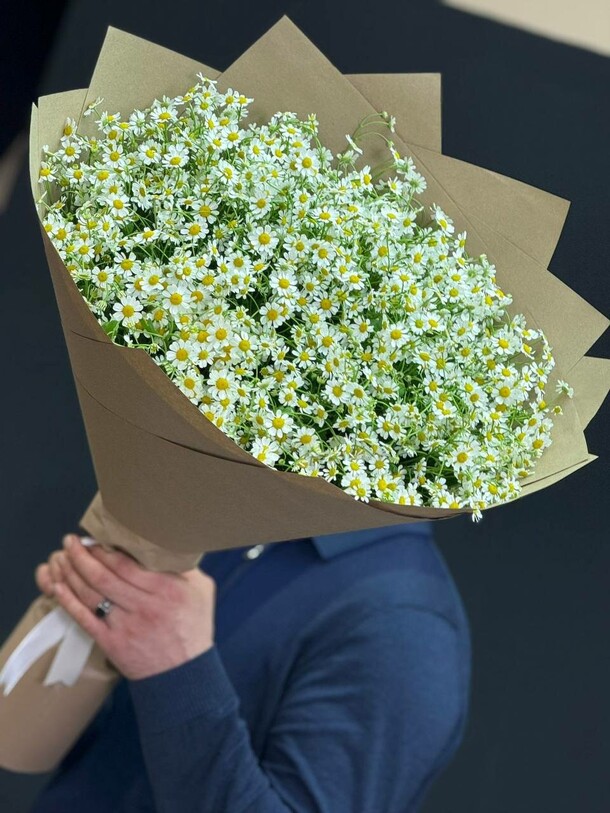 Букет ромашек, артикул F1433428 - 6100 рублей, доставка по городу. Flawery - доставка цветов