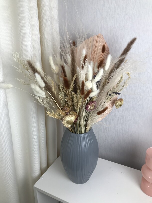 Интерьерная композиция из сухоцветов, артикул F1480629 - 5850 рублей, доставка по городу. Flawery - доставка цветов