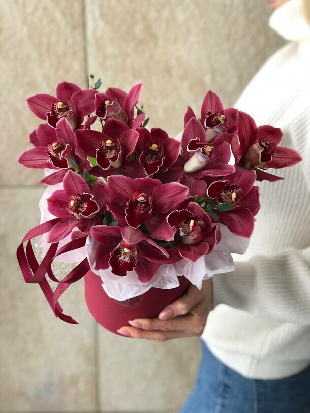 Сердце из орхидей, артикул F1252070 - 6500 рублей, доставка по городу. Flawery - доставка цветов