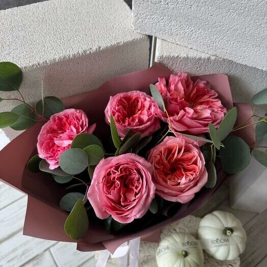 Букет пионовидных роз, артикул F1470250 - 2550 рублей, доставка по городу. Flawery - доставка цветов