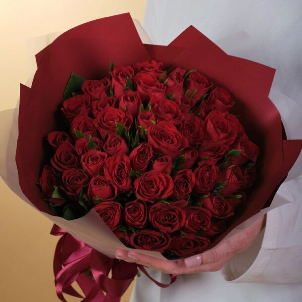 51 роза, артикул F1470455 - 9500 рублей, доставка по городу. Flawery - доставка цветов