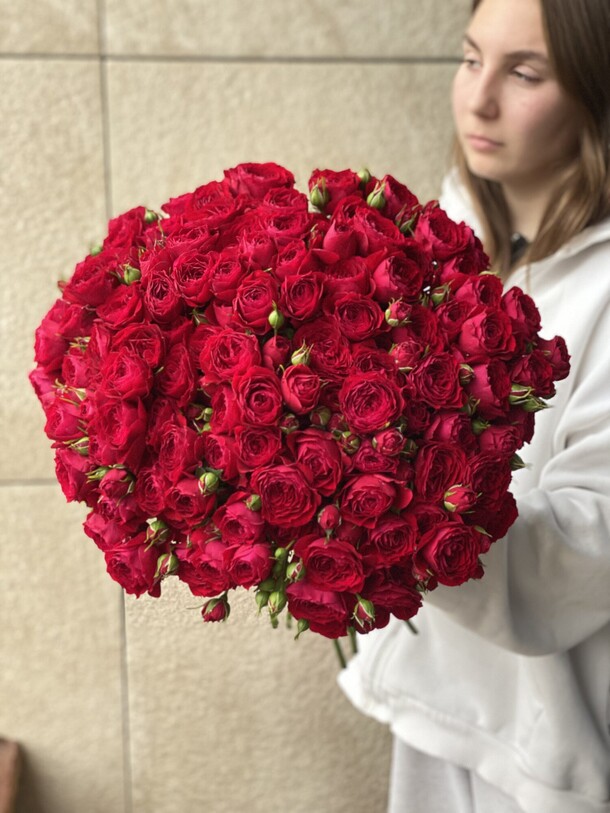 25 ред баблз эко-френдли, артикул F1480557 - 15700 рублей, доставка по городу. Flawery - доставка цветов