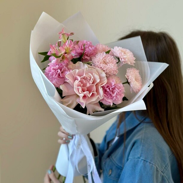 Розовая нежность, артикул F1480310 - 2949 рублей, доставка по городу. Flawery - доставка цветов