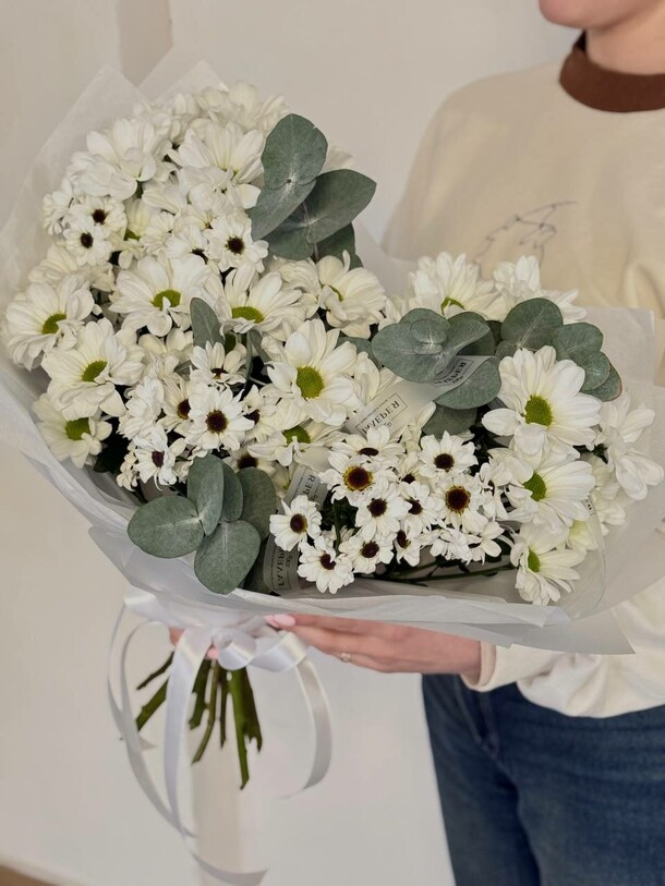 Дуобукет из ромашек, артикул F1496870 - 6160 рублей, доставка по городу. Flawery - доставка цветов