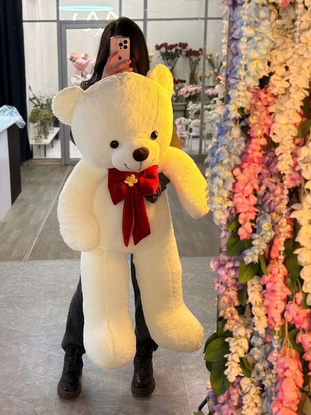 Большой белый медведь, артикул F1497526 - 7200 рублей, доставка по городу. Flawery - доставка цветов