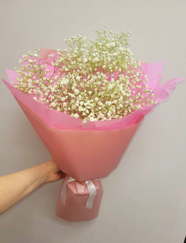 Букет из гипсофилы, артикул F1403027 - 2145 рублей, доставка по городу. Flawery - доставка цветов