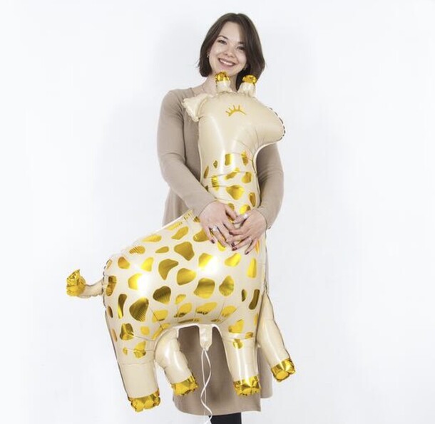 Шар фигура жираф, артикул F1297436 - 1700 рублей, доставка по городу. Flawery - доставка цветов