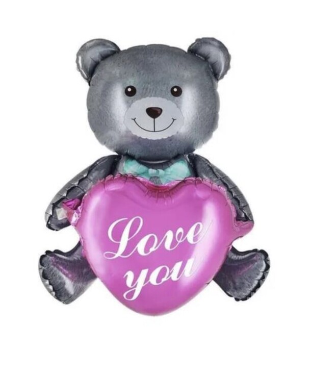 Мишка с сердцем, артикул F1298516 - 1500 рублей, доставка по городу. Flawery - доставка цветов