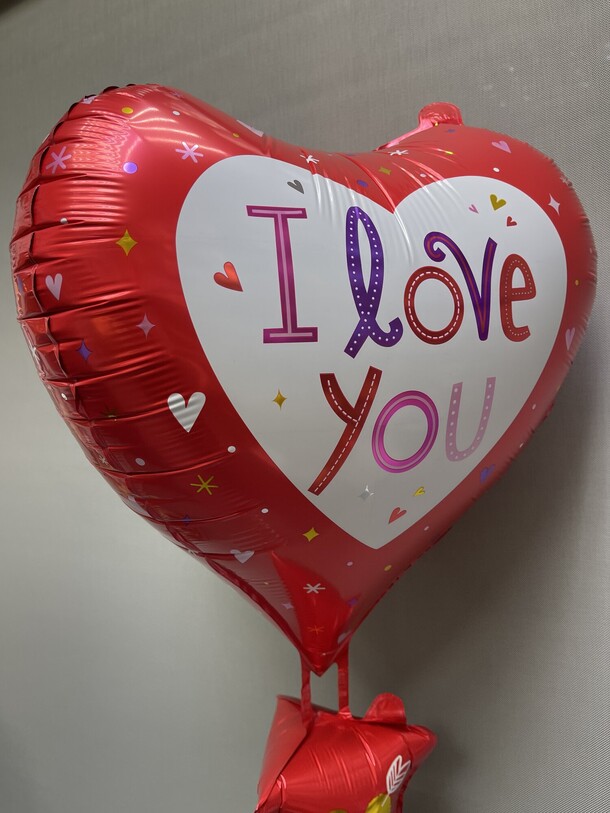 Воздушный шар , сердце с надписью люблю тебя, артикул F1405547 - 1500 рублей, доставка по городу. Flawery - доставка цветов