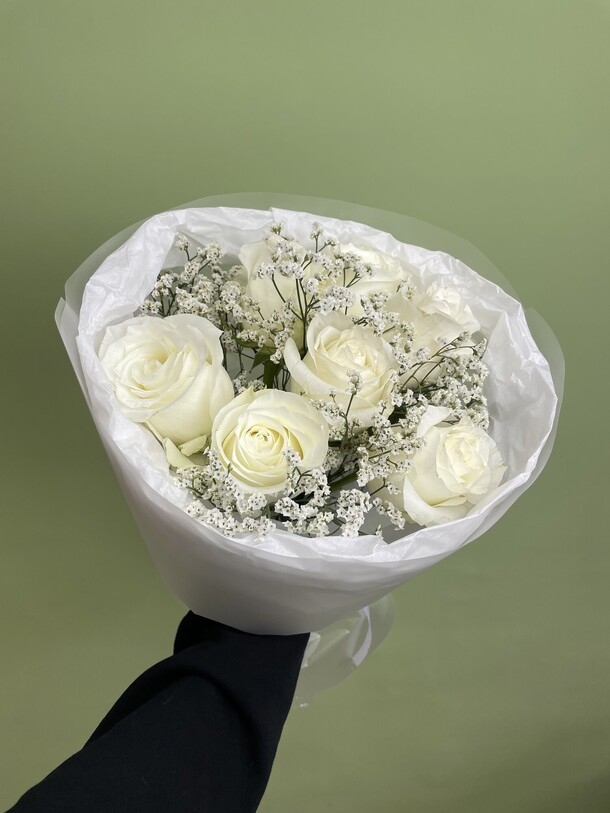 Белоснежная мечта, артикул F1402720 - 4800 рублей, доставка по городу. Flawery - доставка цветов
