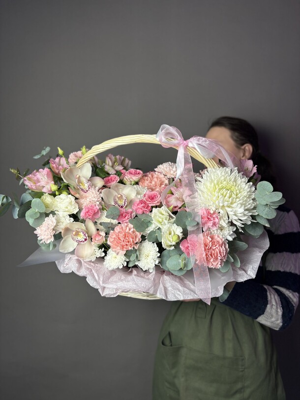 Корзина с магнумом, артикул F1486810 - 17000 рублей, доставка по городу. Flawery - доставка цветов