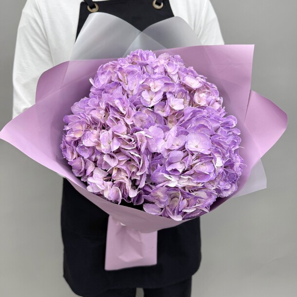 Гортензии сиреневые колумбия 3 шт 50 см q195, артикул F1497724 - 3300 рублей, доставка по городу. Flawery - доставка цветов