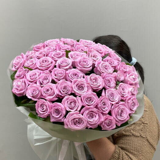 Букет из 51 розы, артикул F1486355 - 13130 рублей, доставка по городу. Flawery - доставка цветов