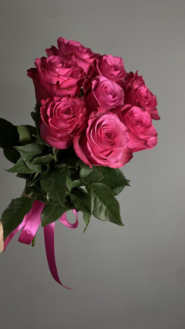 Монобукет из 9 роз лола💓, артикул F1491371 - 4235 рублей, доставка по городу. Flawery - доставка цветов