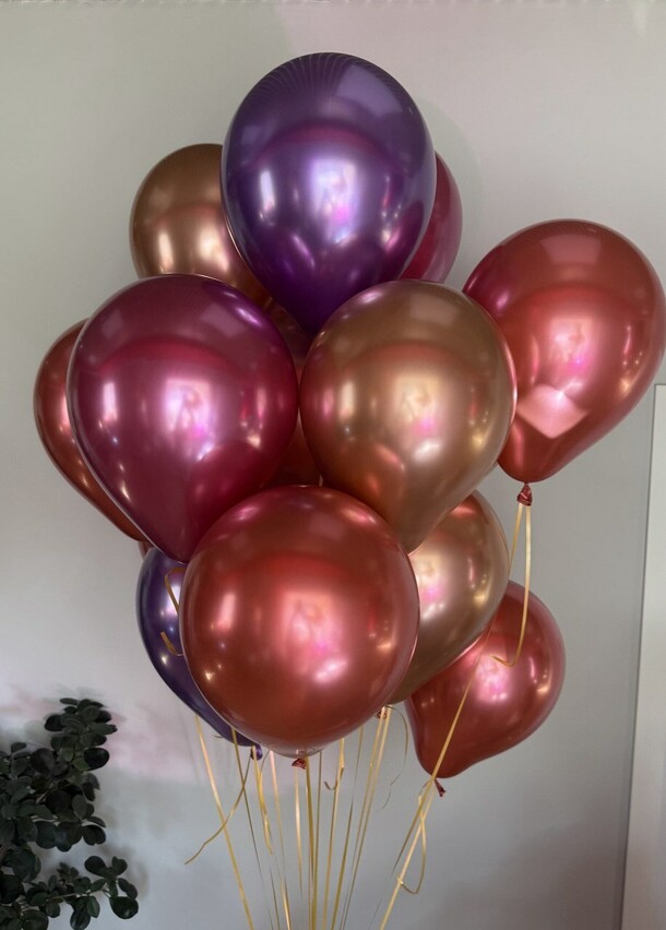 Мега блестящие хромированные шары 15 шт, артикул F1489914 - 5500 рублей, доставка по городу. Flawery - доставка цветов