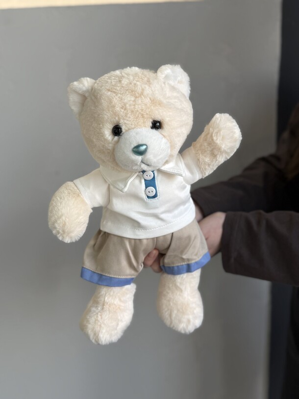 Очаровательный мишутка в стильном поло, артикул F1486442 - 1800 рублей, доставка по городу. Flawery - доставка цветов