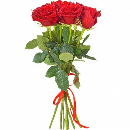 Букет из 7 красных роз 80 см, артикул F1138582 - 6430 рублей, доставка по городу. Flawery - доставка цветов