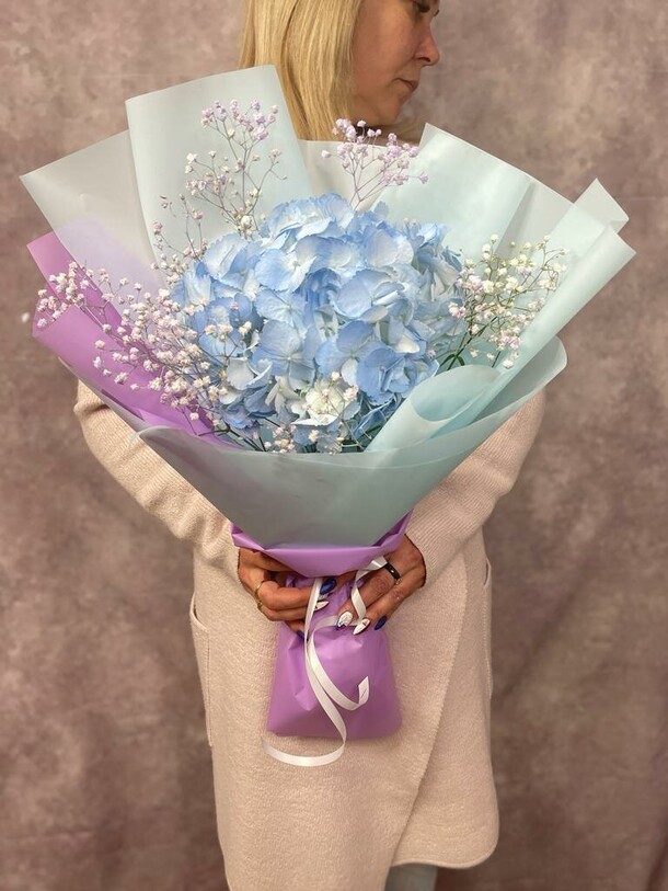 Букет из гортензии, артикул F1205610 - 7066 рублей, доставка по городу. Flawery - доставка цветов