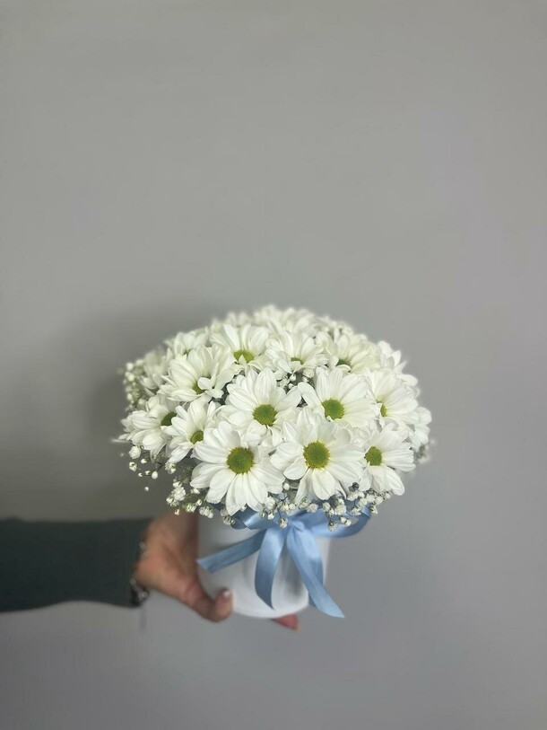 Композиция из ромашковидной кустовой хризантемы, артикул F1339403 - 6906 рублей, доставка по городу. Flawery - доставка цветов