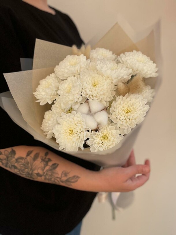 Букет нежное облако, артикул F1450577 - 3200 рублей, доставка по городу. Flawery - доставка цветов