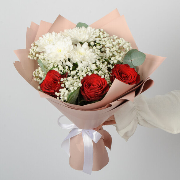 Букет навстречу теплу, артикул F1398957 - 3790 рублей, доставка по городу. Flawery - доставка цветов