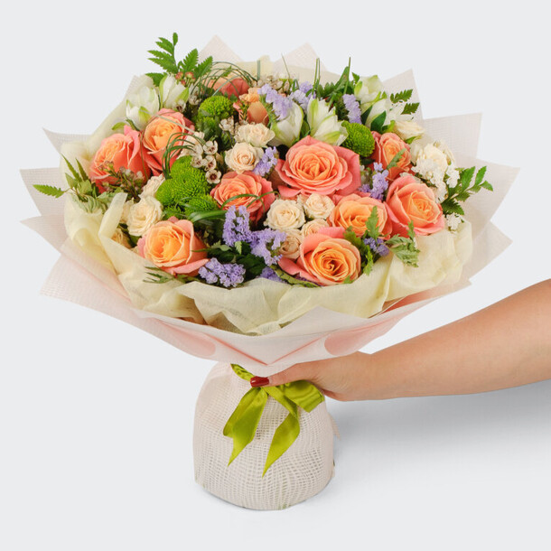 Букет новый день, артикул F1405375 - 9990 рублей, доставка по городу. Flawery - доставка цветов