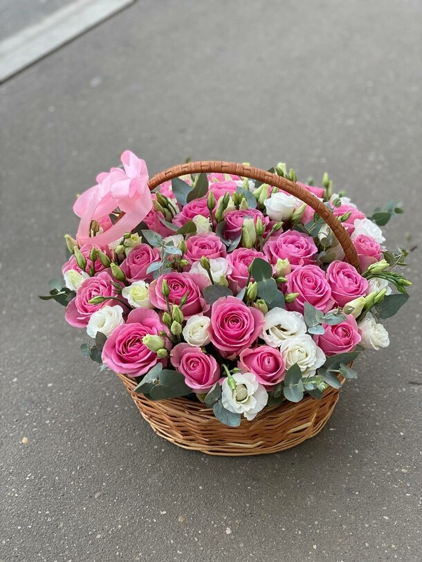 Нежная корзина, артикул F1077180 - 16819 рублей, доставка по городу. Flawery - доставка цветов