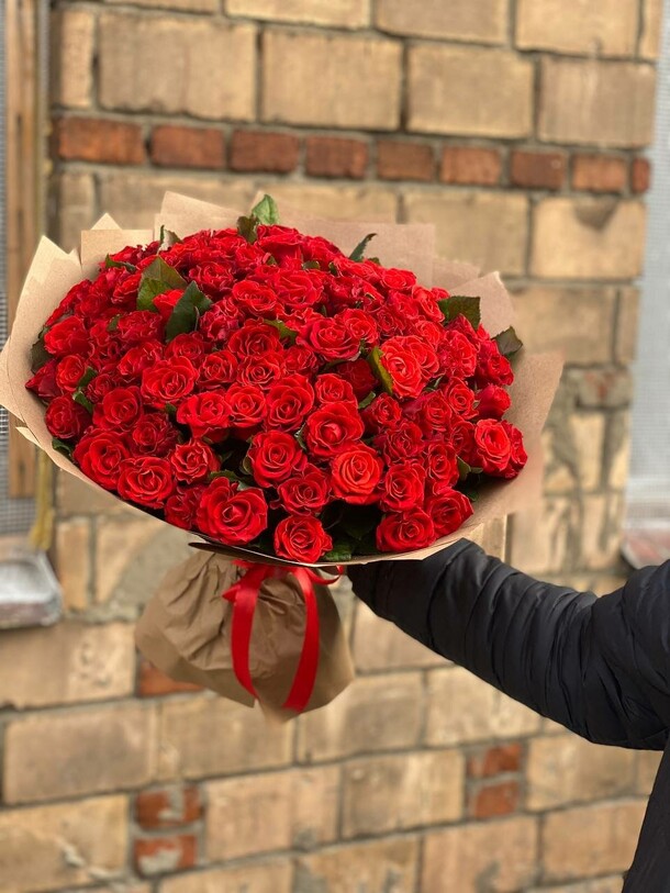 101 роза эль торо, артикул F1081479 - 30116 рублей, доставка по городу. Flawery - доставка цветов