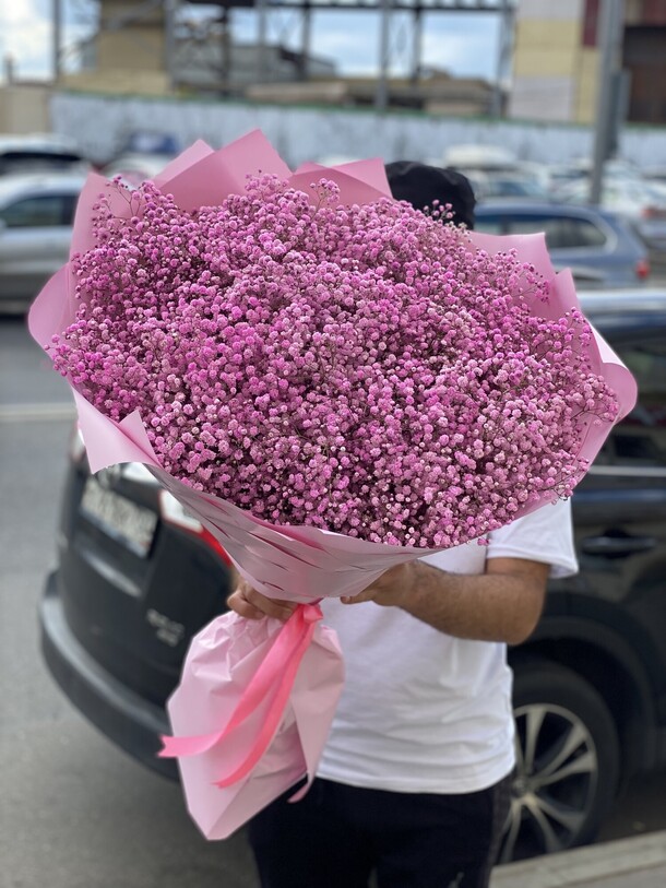 Розовая гипсофила, артикул F1135327 - 15588 рублей, доставка по городу. Flawery - доставка цветов