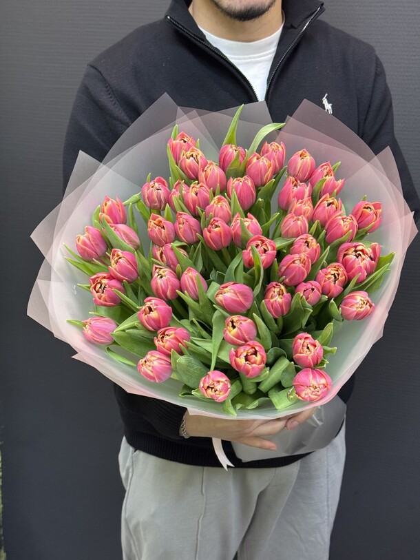 Тюльпан пионовидный колумбус, артикул F1387963 - 16900 рублей, доставка по городу. Flawery - доставка цветов