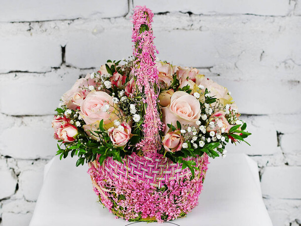 Композиция донна роза, артикул F1141460 - 2990 рублей, доставка по городу. Flawery - доставка цветов