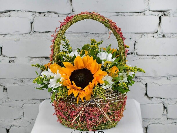 Композиция летнее послание, артикул F1151334 - 4060 рублей, доставка по городу. Flawery - доставка цветов