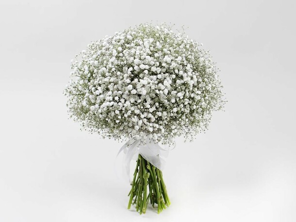 Букет 25 белой гипсофилы, артикул F1152016 - 7690 рублей, доставка по городу. Flawery - доставка цветов