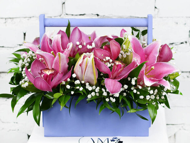 Композиция вдохновение, артикул F1155945 - 5599 рублей, доставка по городу. Flawery - доставка цветов