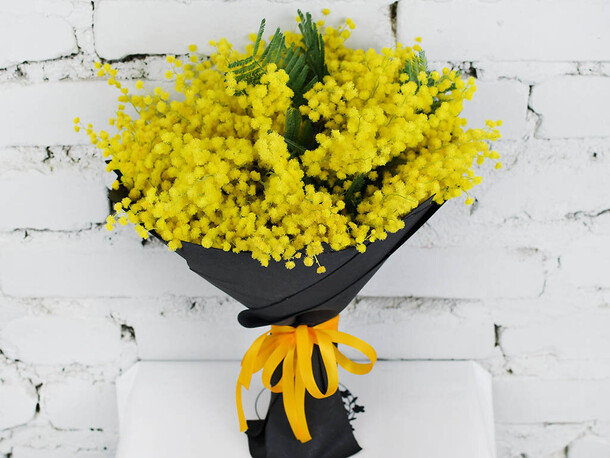 Букет мимоза, артикул F1176511 - 2997 рублей, доставка по городу. Flawery - доставка цветов