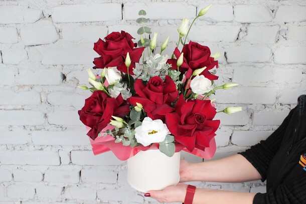 Композиция вулкан страсти, артикул F1252563 - 3627 рублей, доставка по городу. Flawery - доставка цветов