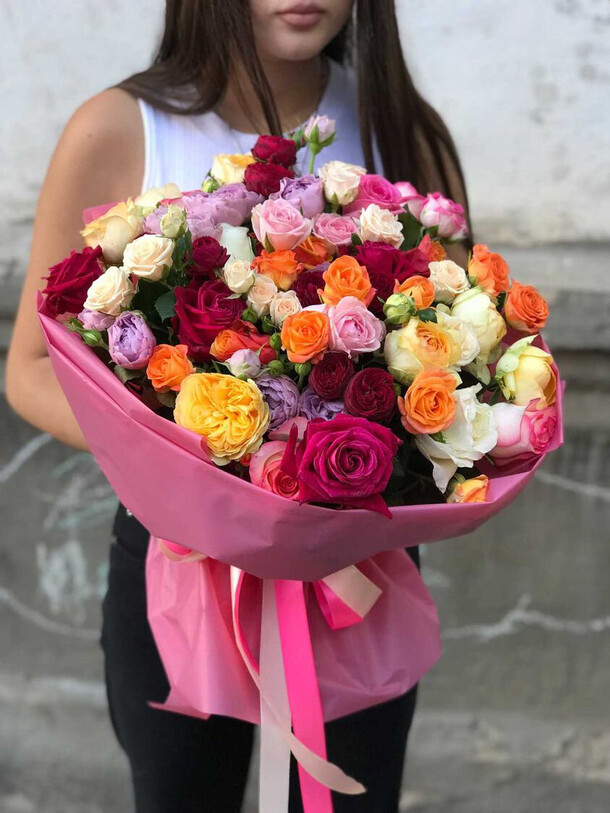 Букет микс 2, артикул F1492840 - 6900 рублей, доставка по городу. Flawery - доставка цветов