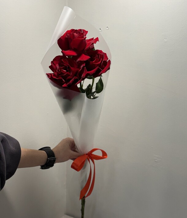 Красные французские розы, артикул F1521883 - 1590 рублей, доставка по городу. Flawery - доставка цветов