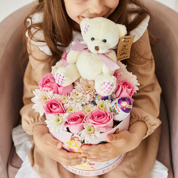 Детский букет № 15, артикул F1322673 - 9090 рублей, доставка по городу. Flawery - доставка цветов