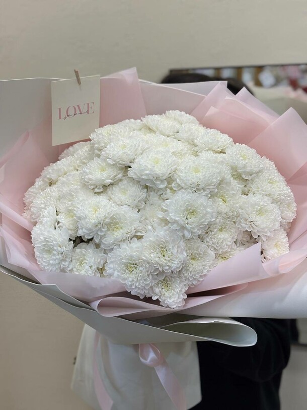 Пышные хризантемы букет, артикул F1537585 - 5800 рублей, доставка по городу. Flawery - доставка цветов