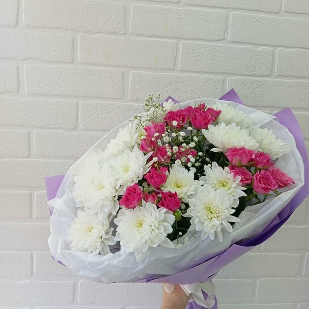 Букет "облако", артикул F1373043 - 4650 рублей, доставка по городу. Flawery - доставка цветов